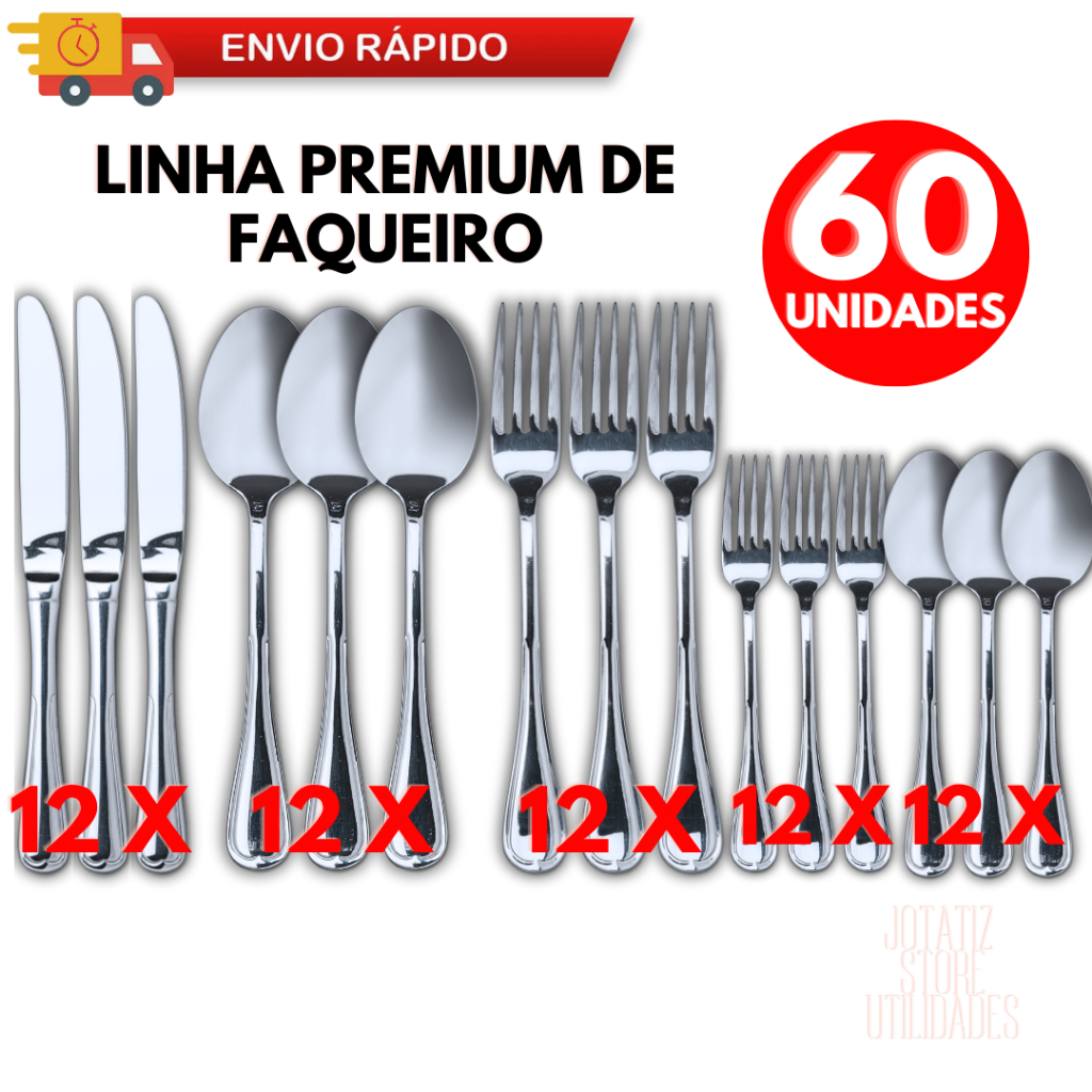 Kit Faqueiro 60/ 30 Jogo De Talheres Talheres Prata De Aço Inox Garfo Colher Faca Colher De Mesa Utensílios De Cozinha
