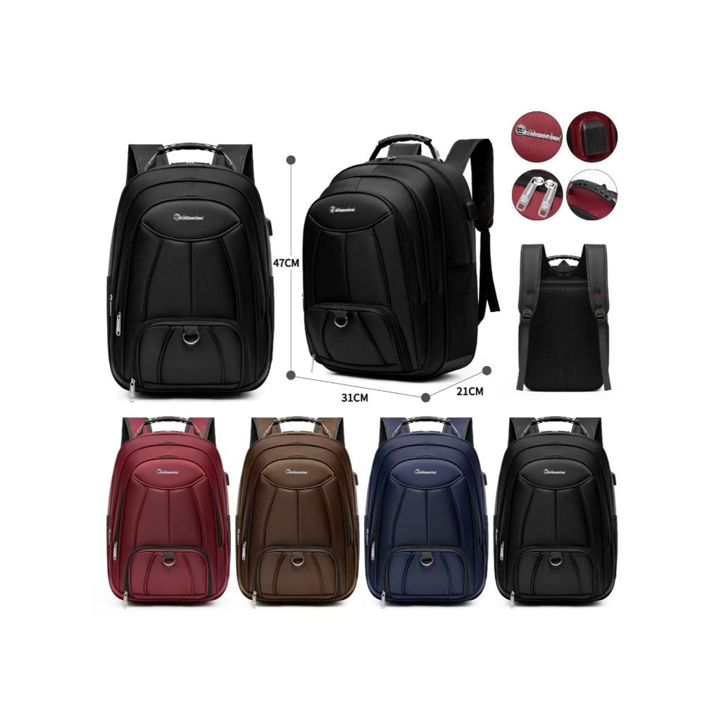 Mochila Bolsa masculino feminina Reforçada Notebook  Entrada Impermeavel Cabo De Aço