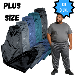 KIT 3 Calça Moleton Plus Size Chimpa G1 G2 G3 - Flanelada Quentinha em Oferta na Shopee