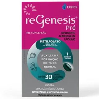 Regenesis Pré 30  Acido Fólico Metilfolato B12 ômega em Oferta na Shopee
