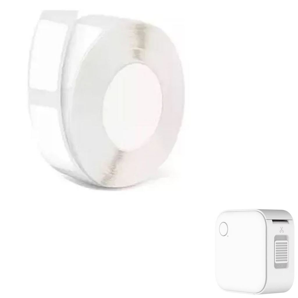 Rolos Papel Mini Etiqueta Térmica Para Impressora Etiquetadora 180 Unidades 30x15mm