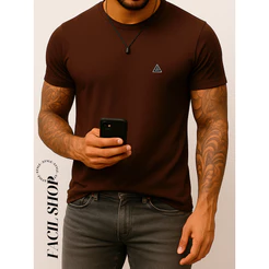 Camisa Masculina Camiseta UFO Básica 100% Algodão
