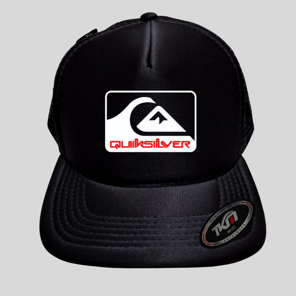 Boné Trucker Aba Curva Estampa Quiksilver Varias Cores bone TKM Lançamento
