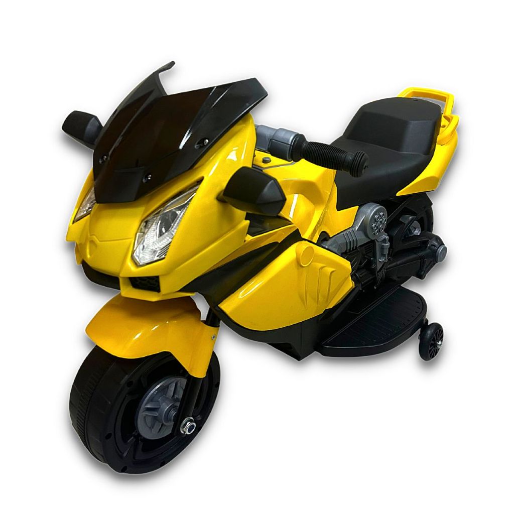 Mini Moto Elétrica Infantil Bateria Recarregável 6V C/ Luz, Musica, Função Frente/Ré, Buzina e Botão Liga e Desliga