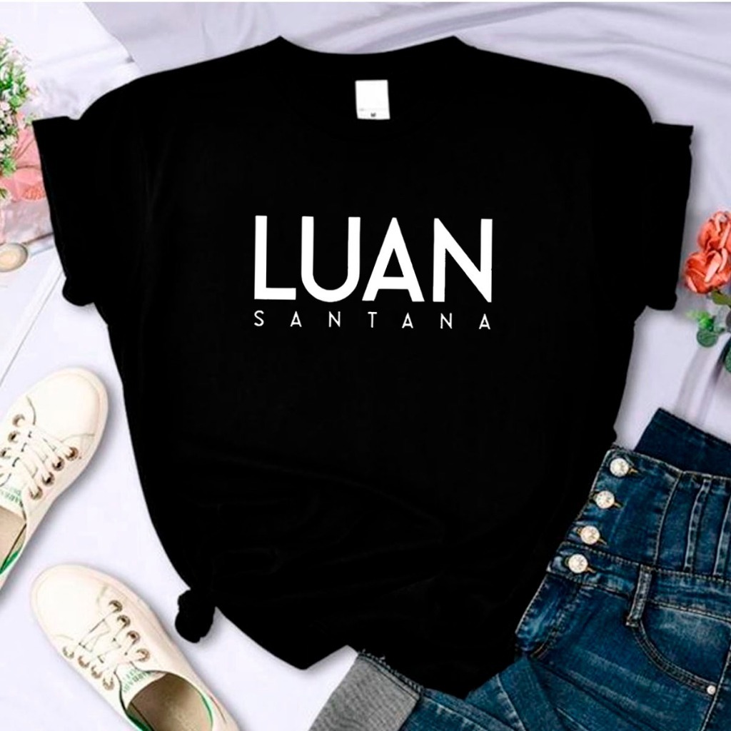 Camiseta Infantil Luan Santana Infantil Camisa criança Show Luan Santana