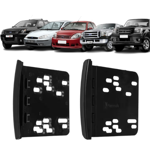 Moldura Para Multimídia 7 Polegadas 2 Din Ford Ka 1999-2011/ Focus 1998-2004/ Escort 1993-1996/ Ranger 1993-2012/ F250