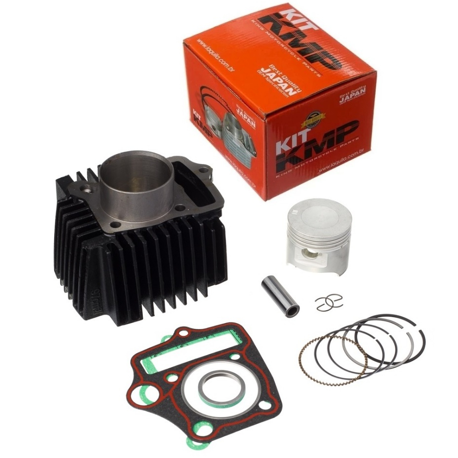Kit Cilindro Kmp Honda Biz 100 Pop 100 Original Completo