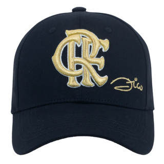 Boné Flamengo Zico Dourado Assinado Oficial (30340) em Oferta na Shopee