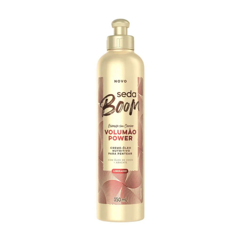 Creme Para Pentear Seda Boom Volumão Black 350ml
