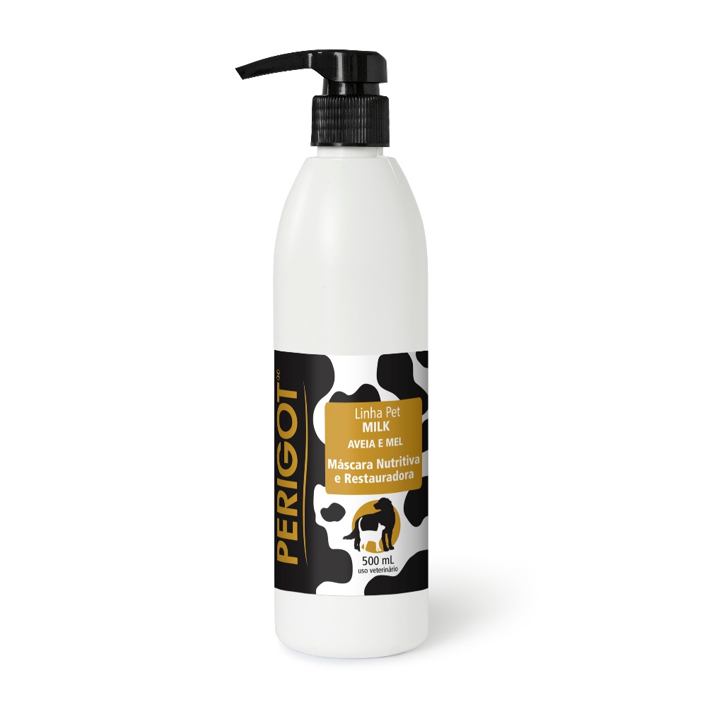 Máscara Nutritiva e Restauradora Pet Milk de Aveia e Mel Perigot 500ml