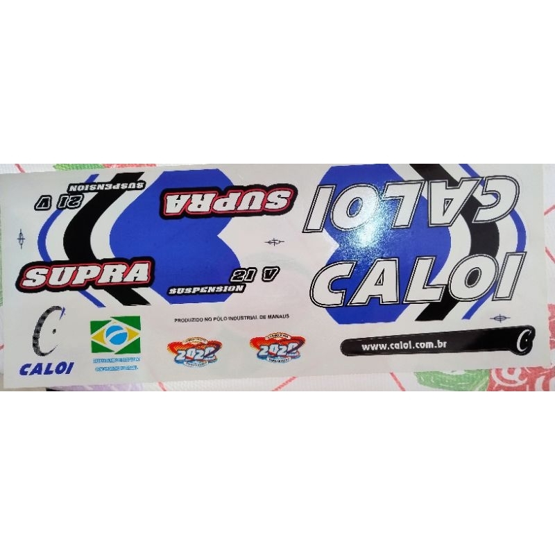 Adesivo Colante Bicicletas Caloi Supra Suspension 21 V