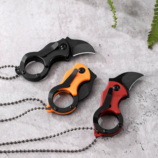 Canivete Cozinha Portátil Resistente Cortando Frutas Pesca Esportivo Afiado Com Capa e cordão em Oferta na Shopee