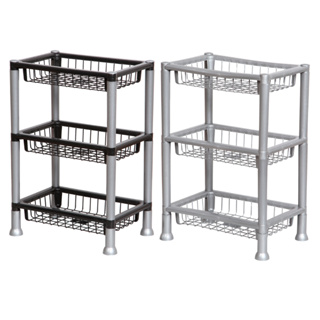 Fruteira De Chão Multiuso Cozinha Organizador retangular 3 andares Prateleira Desmontavel em Oferta na Shopee