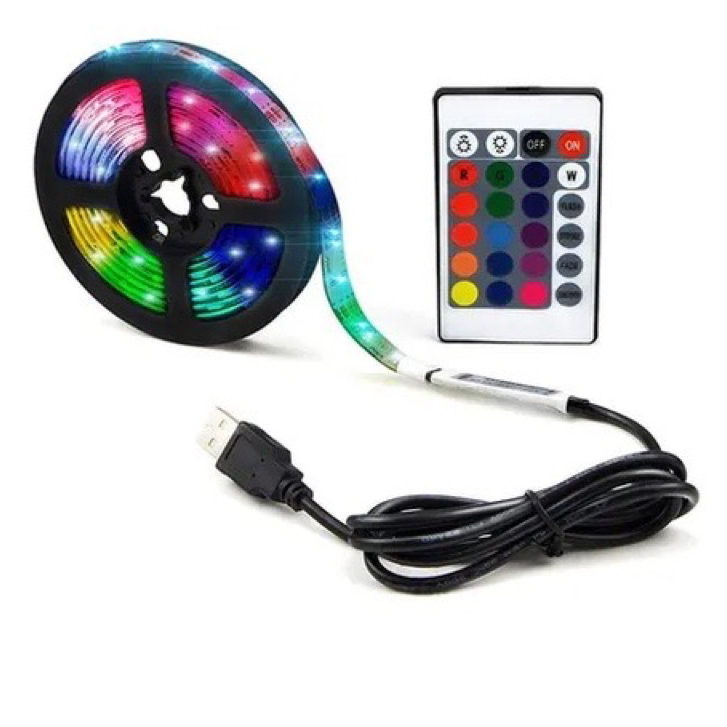Fita de LED RGB 2M / 5M IP65 Aprova de Água Com Controle Remoto 7091 7092