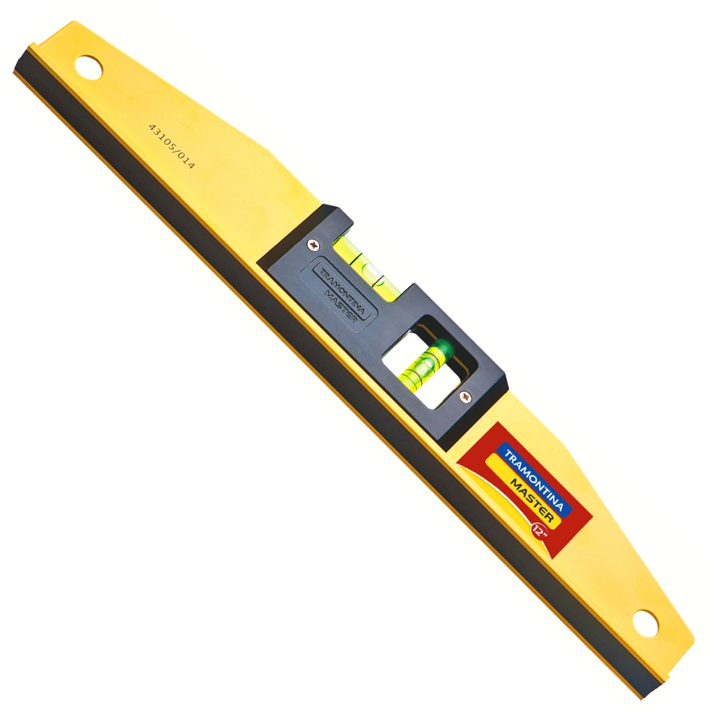 Nível 30cm Tramontina Master de Alumínio 2 Bolhas Magnético 43105/012