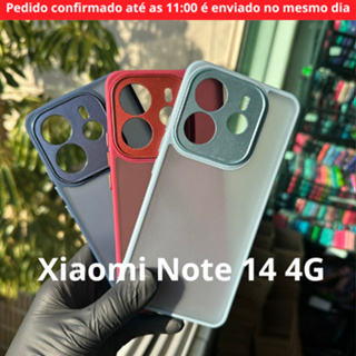 Kit Capa + Pelicula 3D ou Só Capinha Space Colorida Pra Xiaomi Note 14 4G Acrilico Fosca em Oferta na Shopee