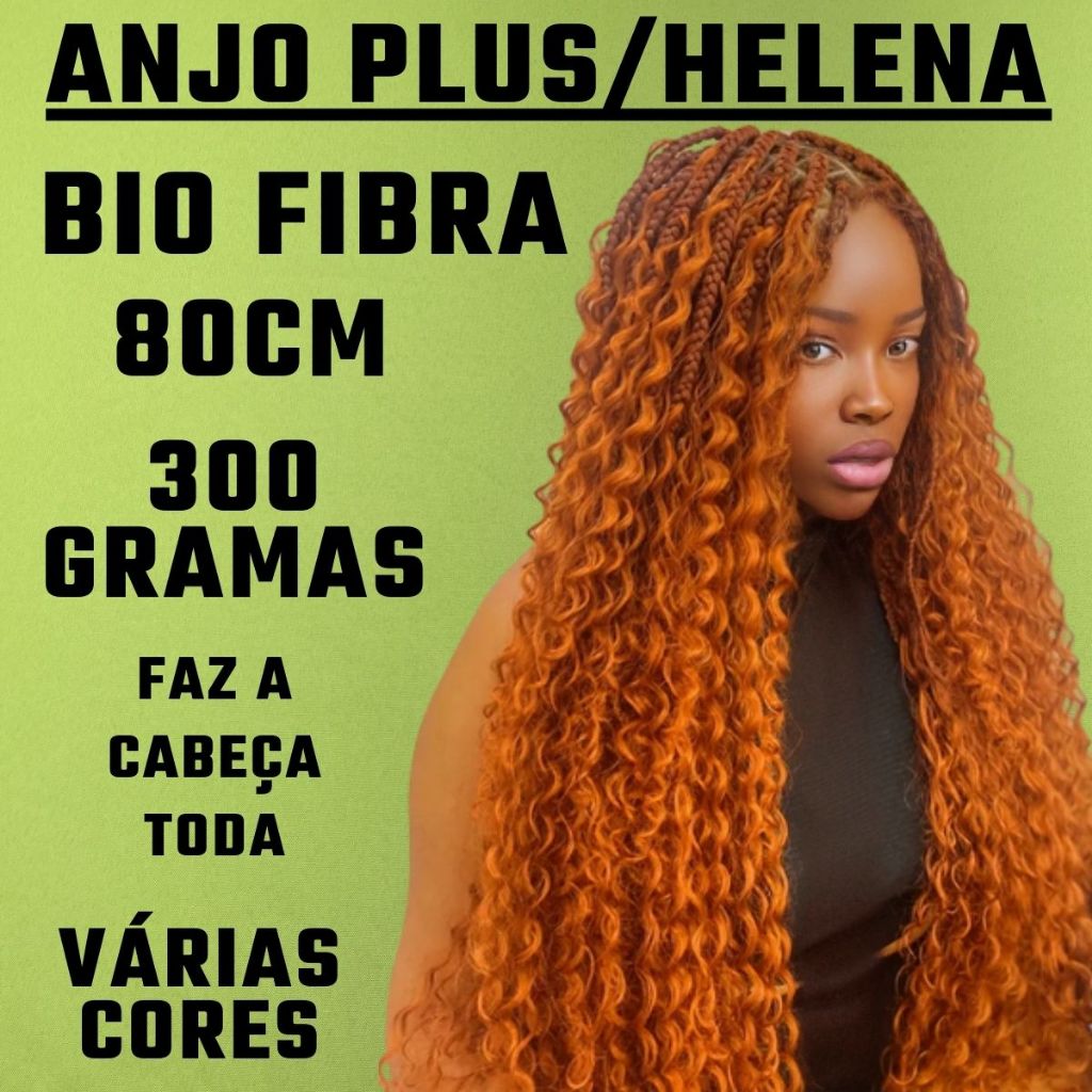 Cabelo Cacheado Bio Fibra/Bio Vegetal Anjo Plus 80cm-Fashion Classic-PODEROSA 80cm-FASHION YOU