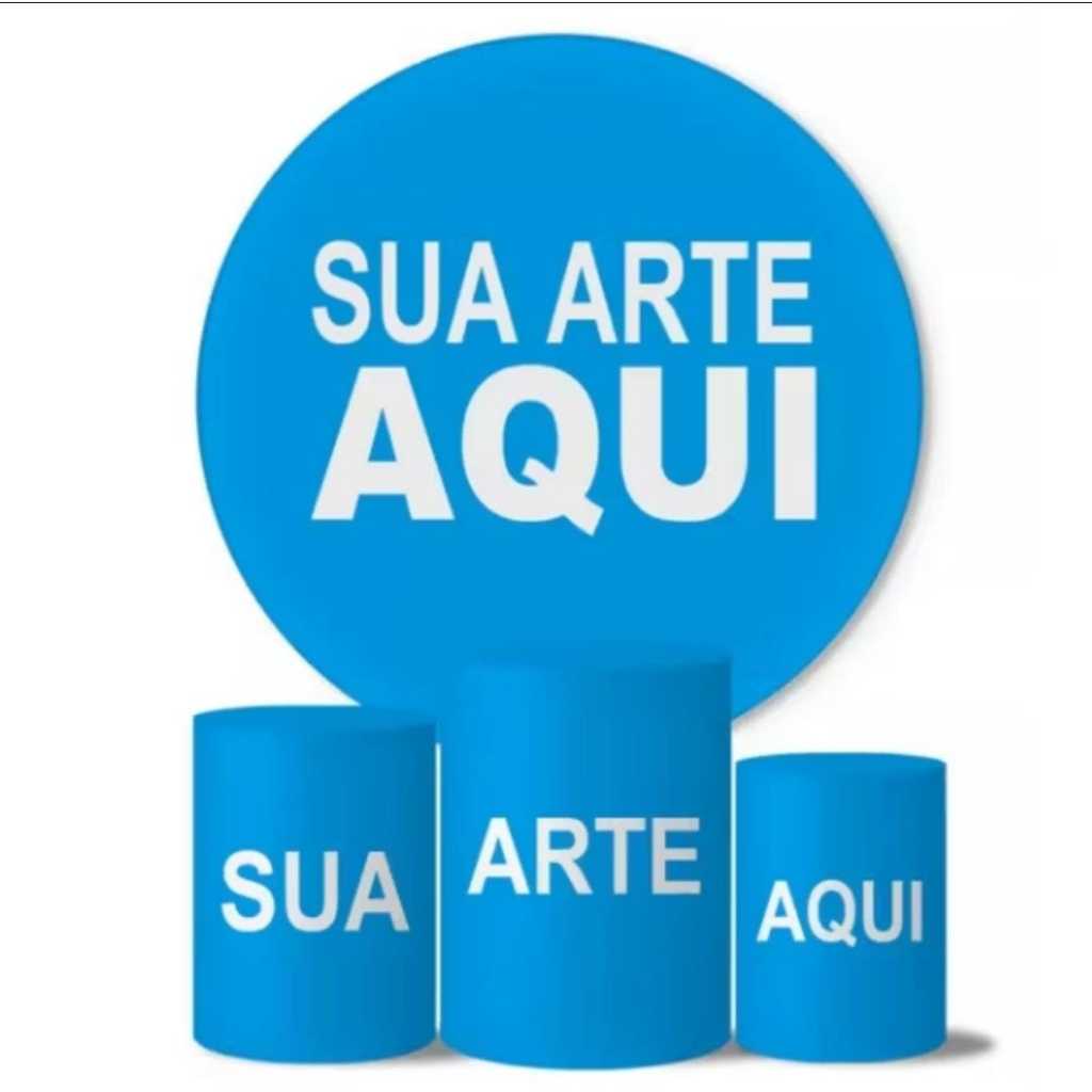 Capa De Painel Redondo + Capa De Cilindro Personalizado Sua Arte Aqui em Oferta na Shopee