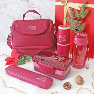 Kit 5 Peças Bolsa Térmica Marmita Garrafa Porta Talher Rosa e Porta Escova e Pasta em Oferta na Shopee