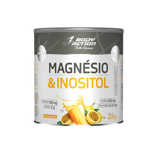 Suplemento de Magnésio e Inositol 210g Bodyaction em Oferta na Shopee