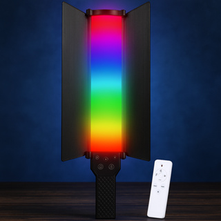 Luz RGB Portátil de Mão Profissional LED para Live Foto Vídeo e Ambiente Uso Interno e Externo em Oferta na Shopee