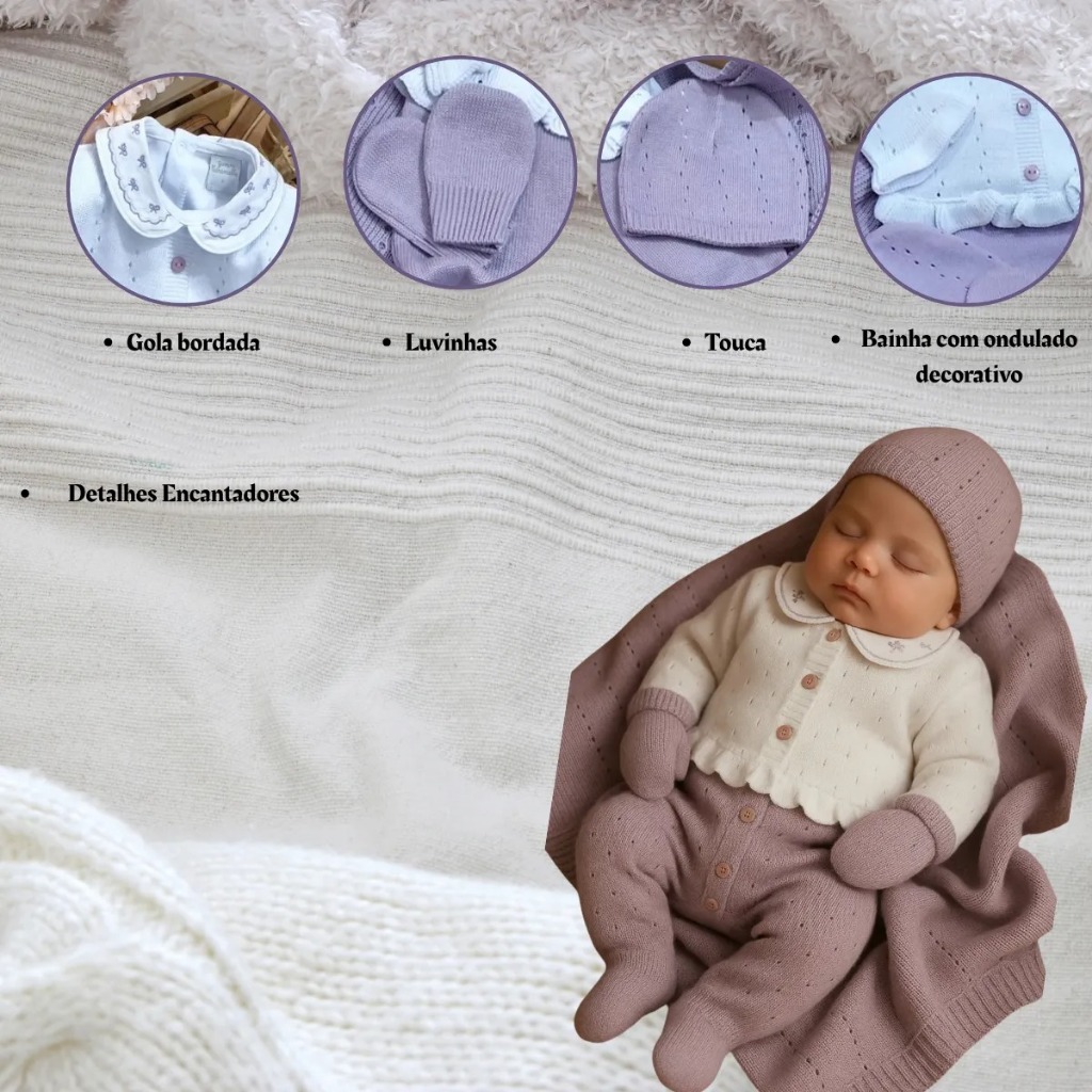 Saída de Maternidade Luxo Menina