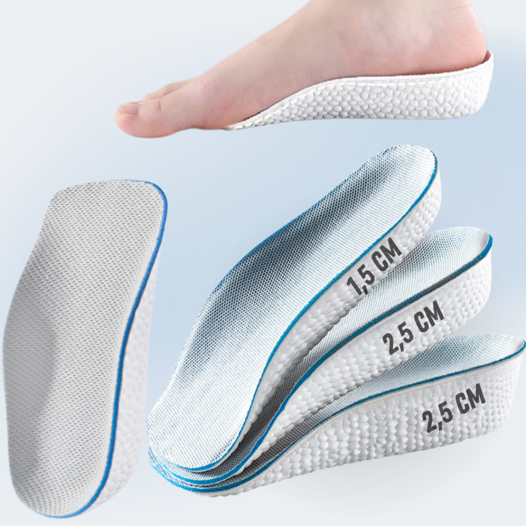Palmilha Ortopédica Gel Silicone Para Aumento Da Altura Calcanhar Par Confortável Anti Impacto em Oferta na Shopee