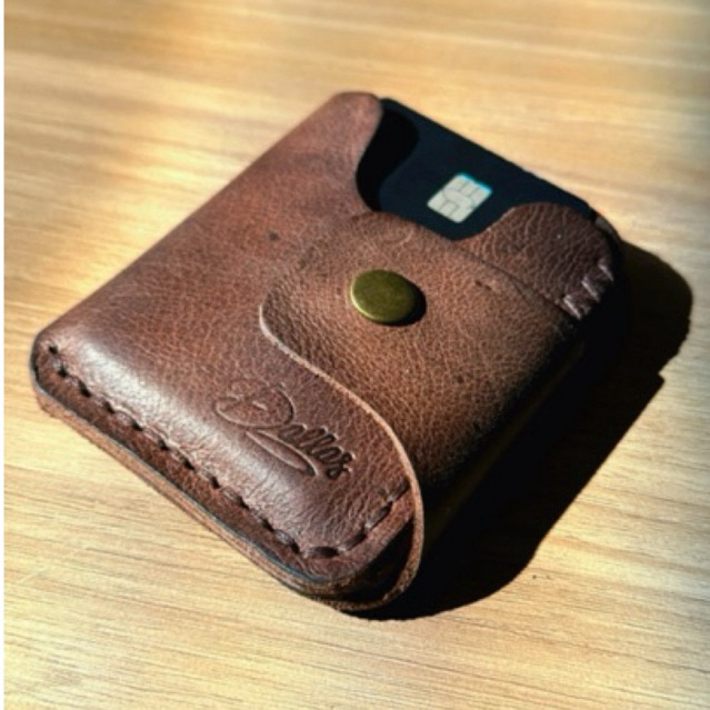 Carteira couro legítimo porta cartões Dallas ROBUST feita a mão