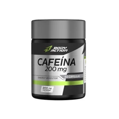 Cafeína 200mg Energy Booster 60 Cápsulas Bodyaction
