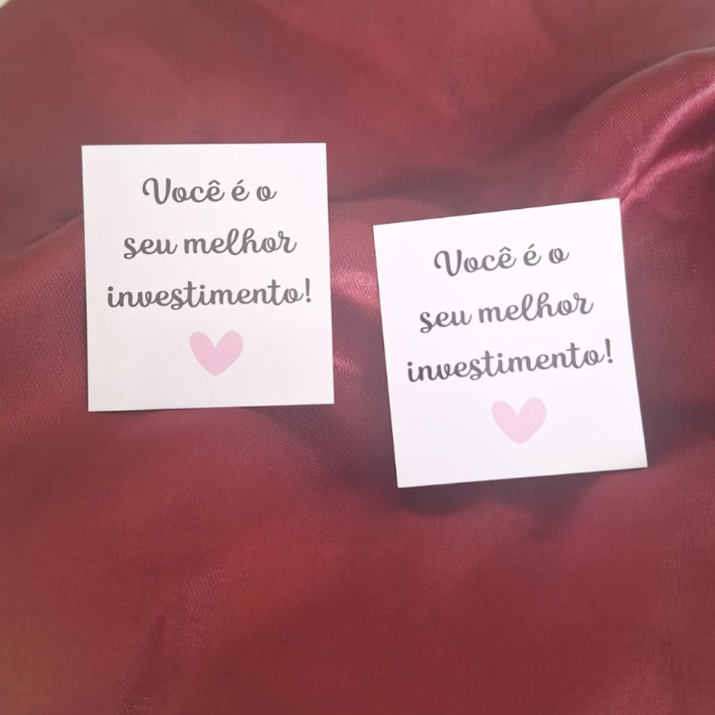 MINI CARTÃO FRASE MOTIVACIONAL EVANGÉLICA CRISTÃ MIMO PARA SEU CLIENTE VOCÊ É SEU MELHOR INVESTIMENTO em Oferta na Shopee