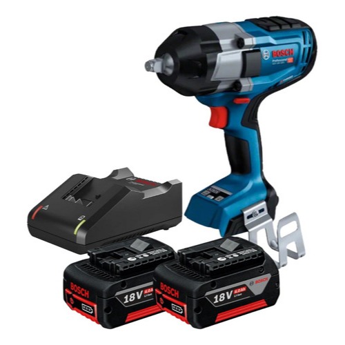 Chave de Impacto Bosch GDS 18V-1000 1/2 Brushless com 2 Baterias 4Ah e Carregador Rápido Bivolt em Oferta na Shopee