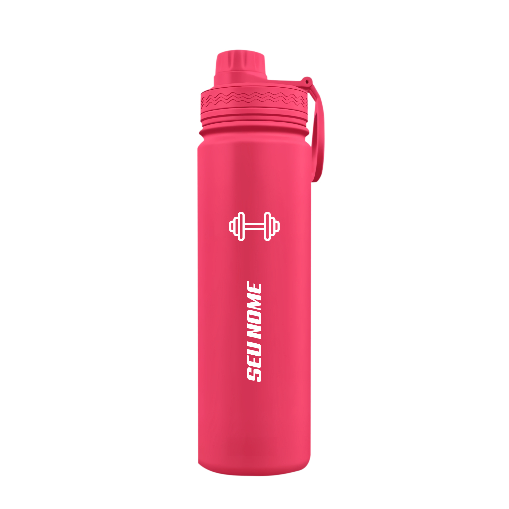 Garrafa Térmica Fresh Com Alça Personalizada Halter Academia Com Nome
