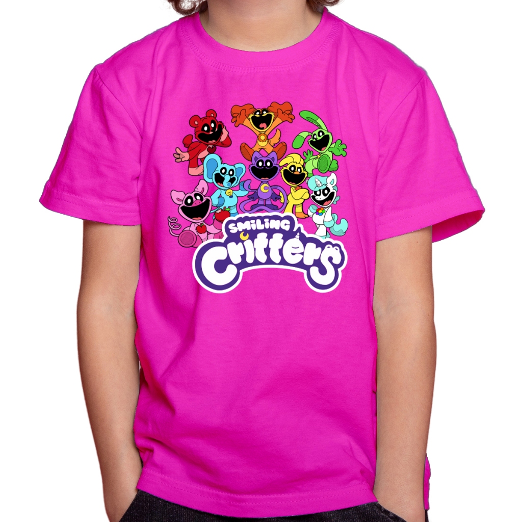 Camisa Camiseta Infantil Juvenil Para Menino Menina Smiling Critters 01 em Oferta na Shopee
