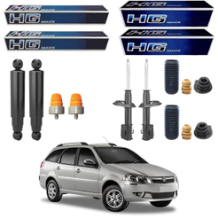 KIT 4 AMORTECEDOR PALIO WEEKEND 2001 A 2016 NAKATA + KIT