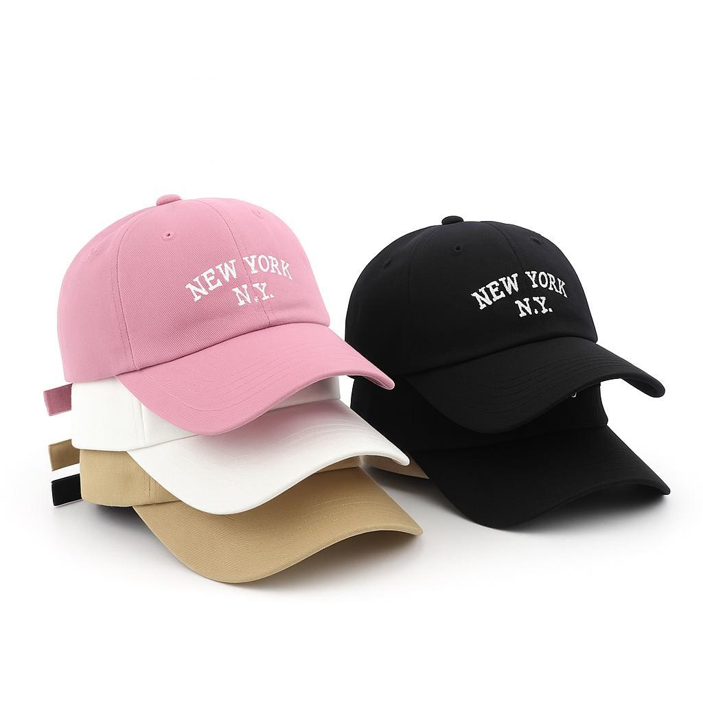 Boné Ny New York Retro Basebol Aba Curva Masculino e Feminino Regulagem Fitão Todas as Cores em Oferta na Shopee