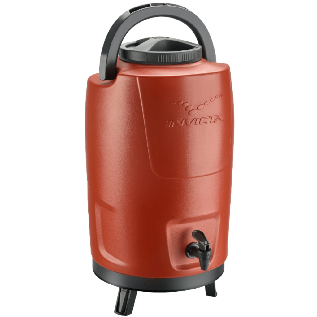 Botijão Garrafa Garrafão Térmico Café Chá Água Suco 12 Litros Com Tripe E Alça Vermelho Invicta em Oferta na Shopee