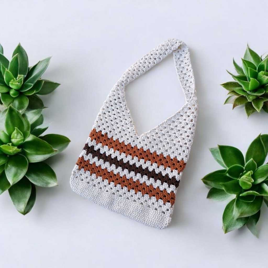 Bolsa de Crochê, Sacola de Praia em Crochê, Ecobag de Crochê, Modelo Grande