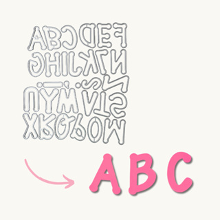 Faca de Corte e Relevo Alfabeto Lolipop 26 Letras para Palavras Scrapbook Artesanatos Diy em Oferta na Shopee