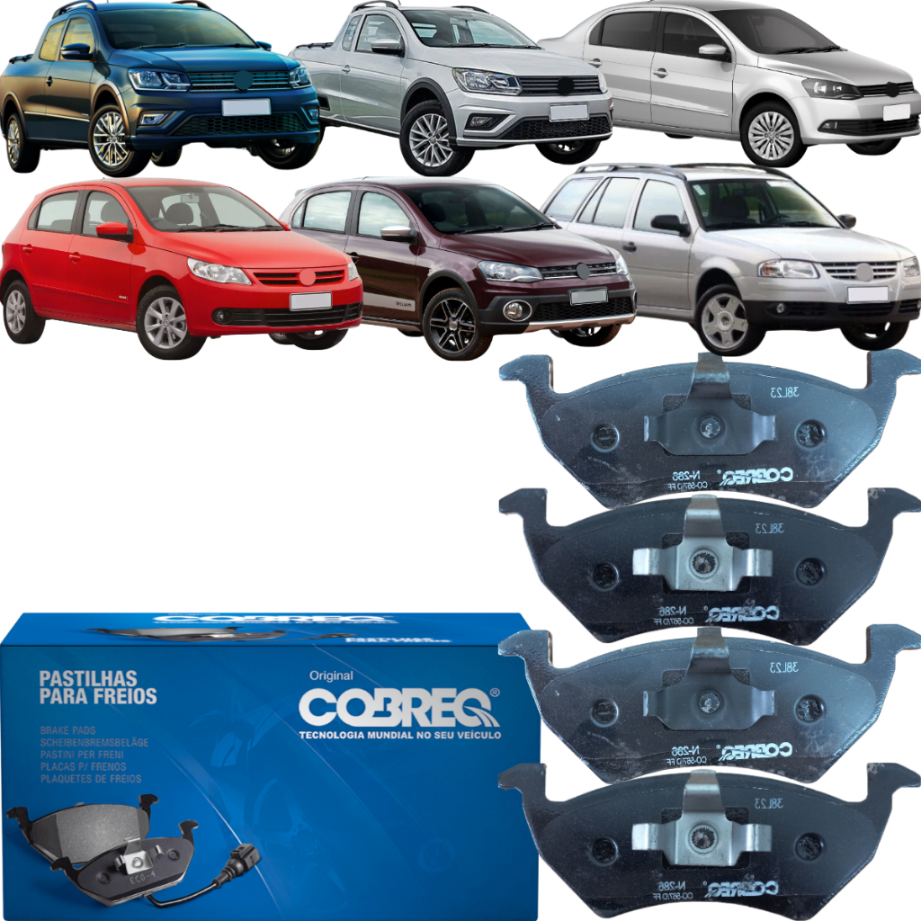Pastilha de Freio Dianteira Cobreq Gol Parati Saveiro Voyage em Oferta na Shopee