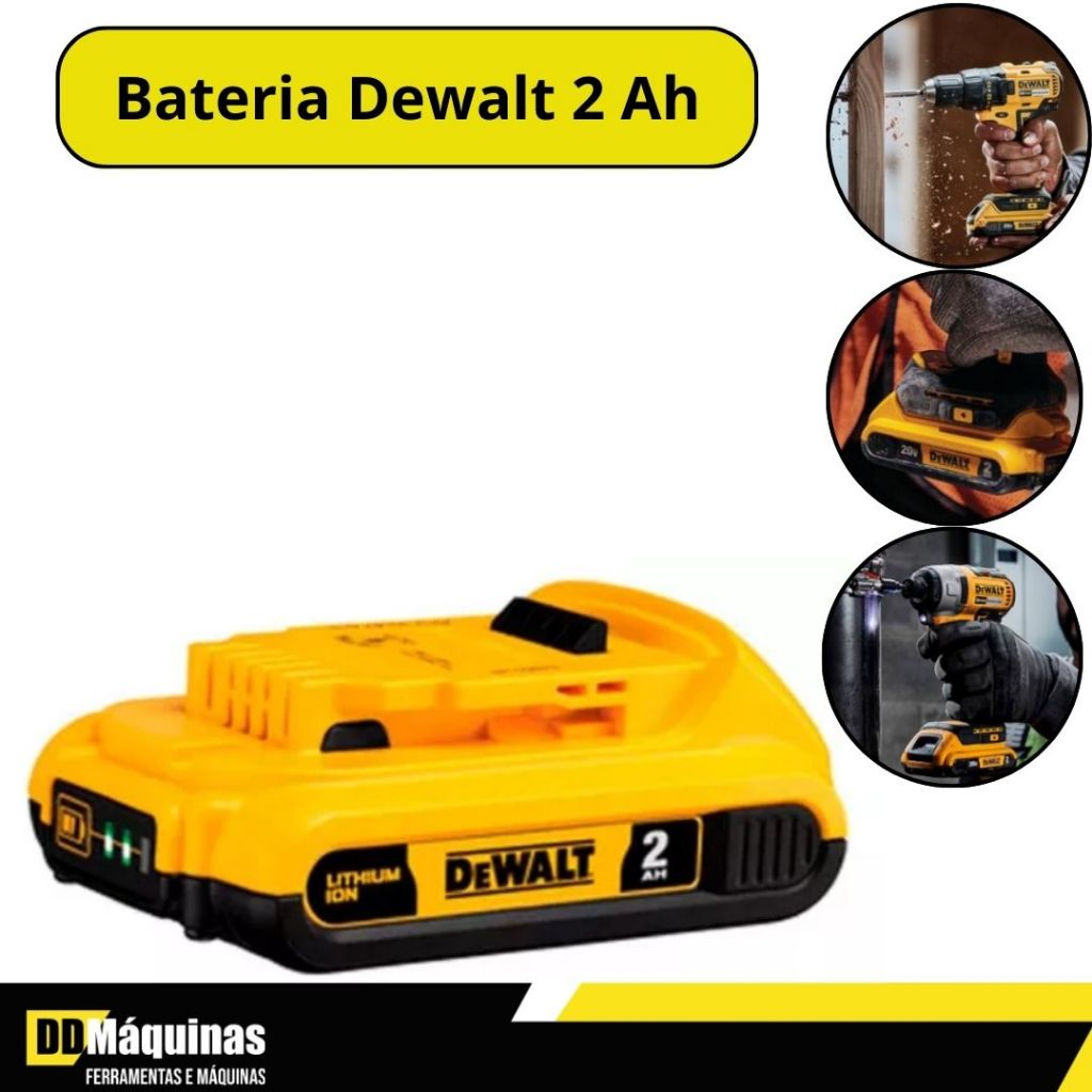 Bateria 20V MAX Premium 2,0 Ah DCB203-B3 - Dewalt em Oferta na Shopee