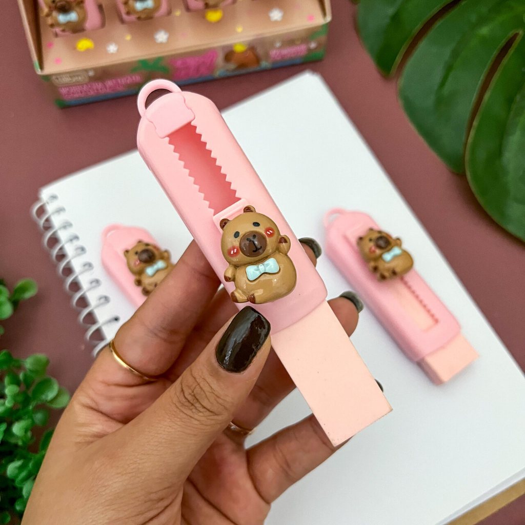 Borracha Retrátil Capivara CapyClub - Tilibra