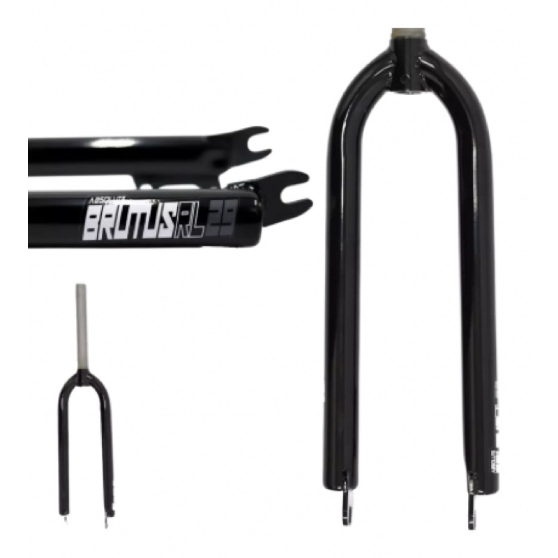 Garfo Aro 26 e 29 Rigido Absolute Brutus Rl Grau Wheeling C Suporte Freio Disco Gios Viking Serve para 26