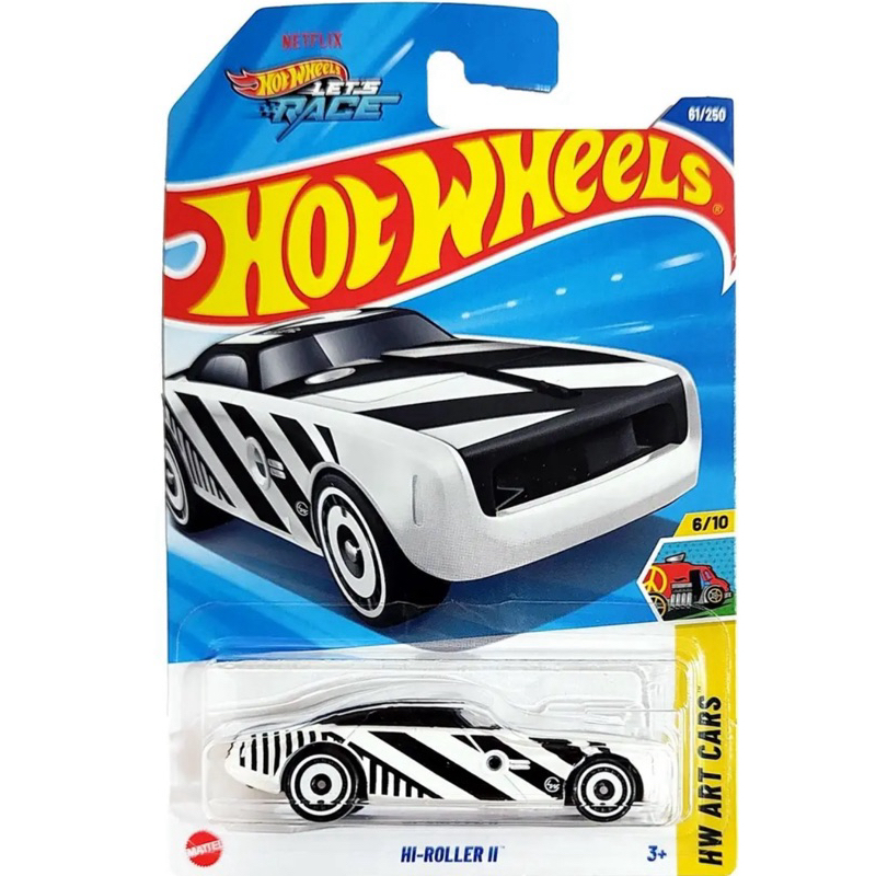 Hot Wheels Básico Mattel Hot Wheels Let's Race HW Art Cars Hi-Roller I| (Lote C - 2025)
