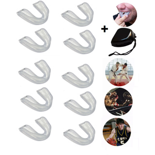 Protetor bucal simples com estojo Ideal para Boxe MMA Basquete Lutas em Oferta na Shopee
