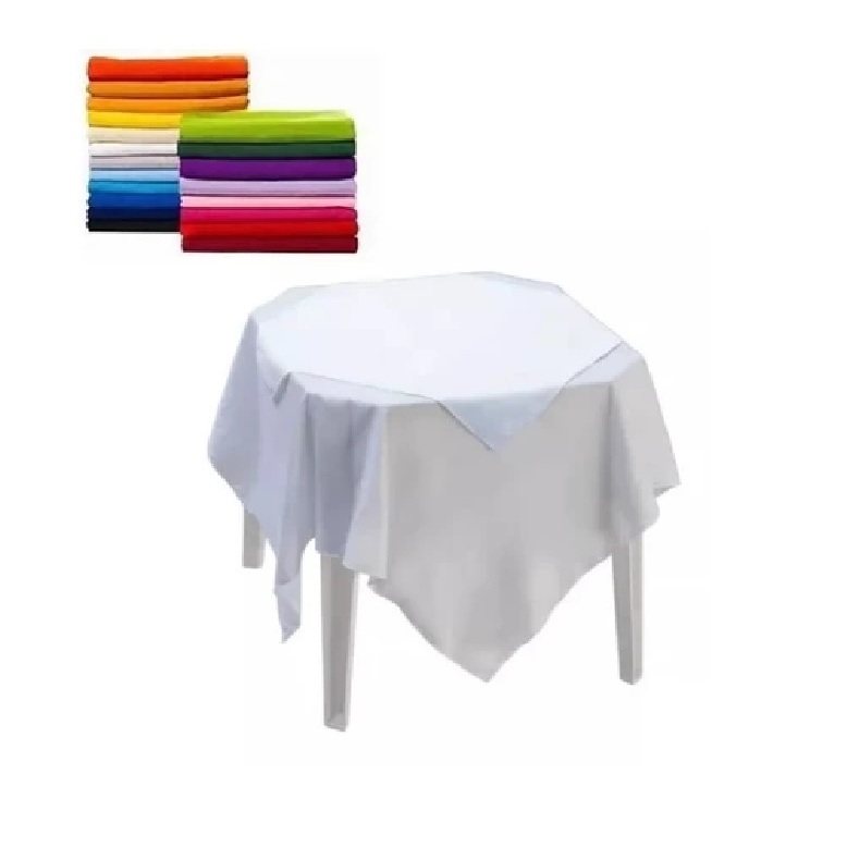 Kit c 10 Toalha Mesa Festa 0.75 X 0.75CM Chá Revelação Menina Menino Cobre Mancha / Mesa Posta