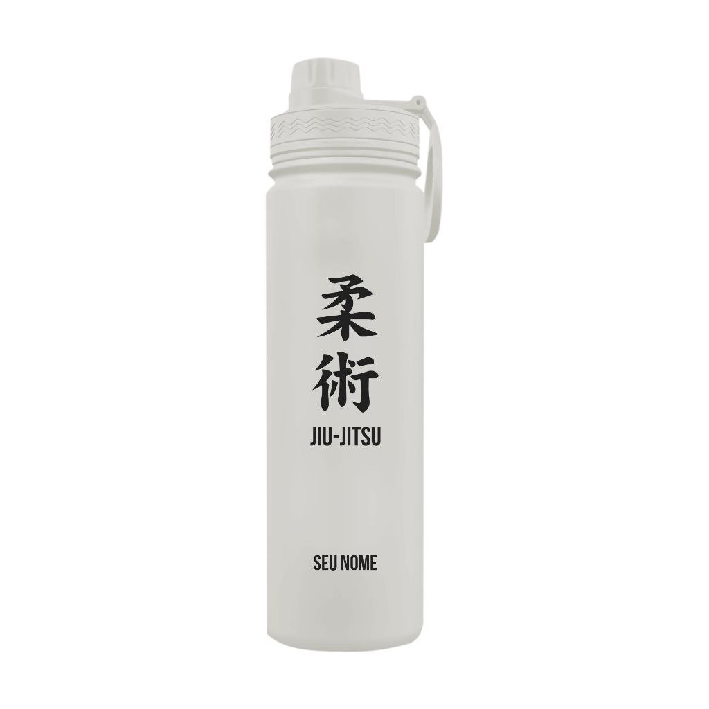 Garrafa Térmica Fresh Com Alça Personalizada Jiu-Jitsu Com Nome
