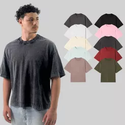 Camiseta Heavy Boxy Oversized 100% Algodão Fio 20.1 220g – BRUNX