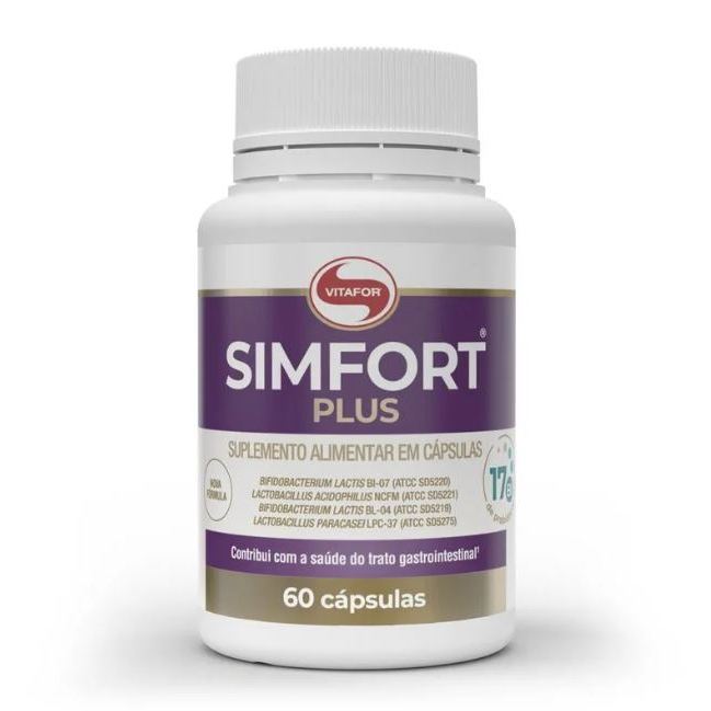 Simfort Plus Suplemento Alimentar 60 cápsulas de 390mg Vitafor em Oferta na Shopee