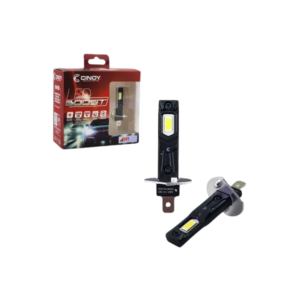 Par Lampadas Super Led Boost Cinoy 6000k H1 12v 30w em Oferta na Shopee