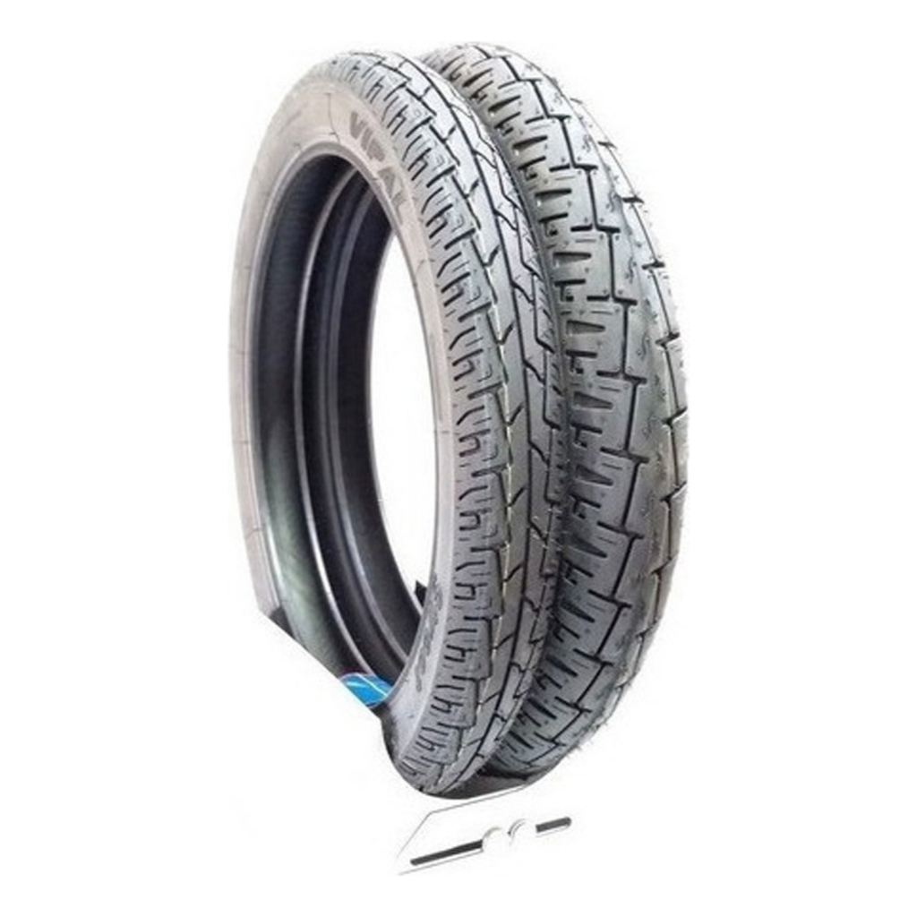Par Pneu Vipal St 300 Cg Titan 125 150 160 Ybr Com Câmara